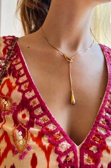 Collier goutte d'eau