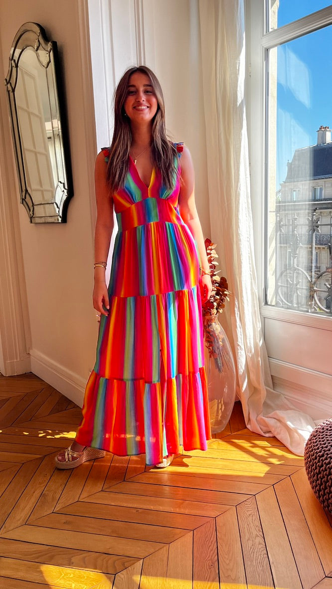 Robe longue Marine
