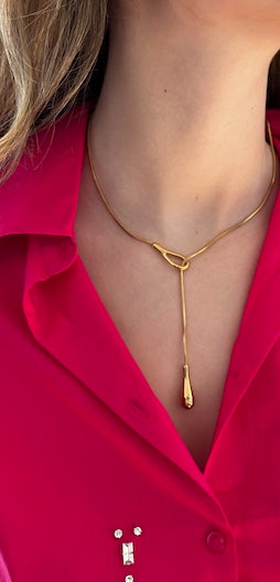 Collier goutte d'eau