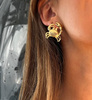 Boucles d'oreilles Crabe
